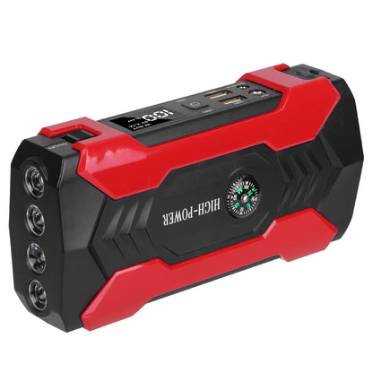 Portable Car Jump Starter 800A – 28,000mAh Emergency Battery Booster with LED Light