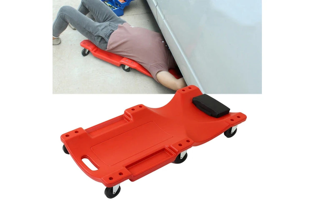 Garage Creeper Seat Combo Rolling Stool Workshop Trolley Mechanic Car 200Kg - 40In