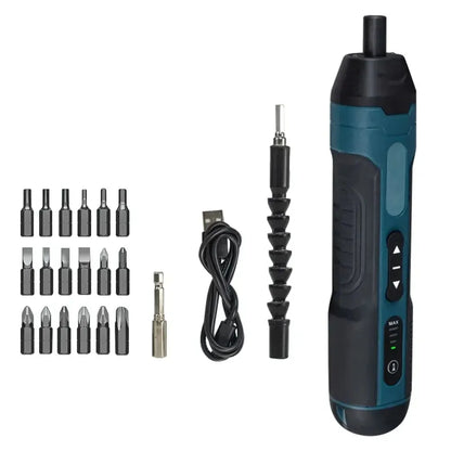 Mini Cordless Electric Screwdriver 1300Mah Rechargeable Adjustment Multi-Function Power Drill Disassembly Torque Repair Tools