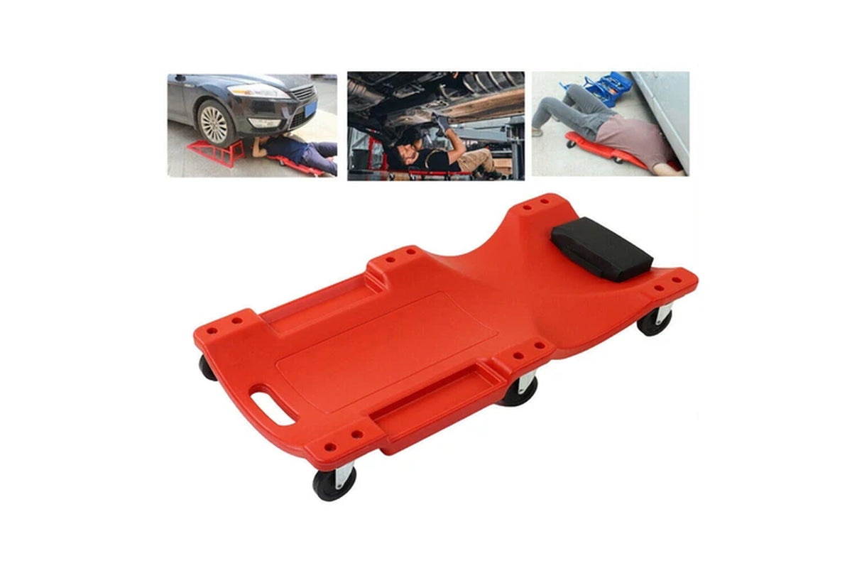 Garage Creeper Seat Combo Rolling Stool Workshop Trolley Mechanic Car 200Kg - 40In