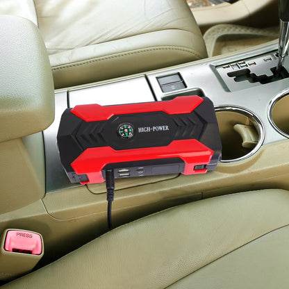 Portable Car Jump Starter 800A – 28,000mAh Emergency Battery Booster with LED Light